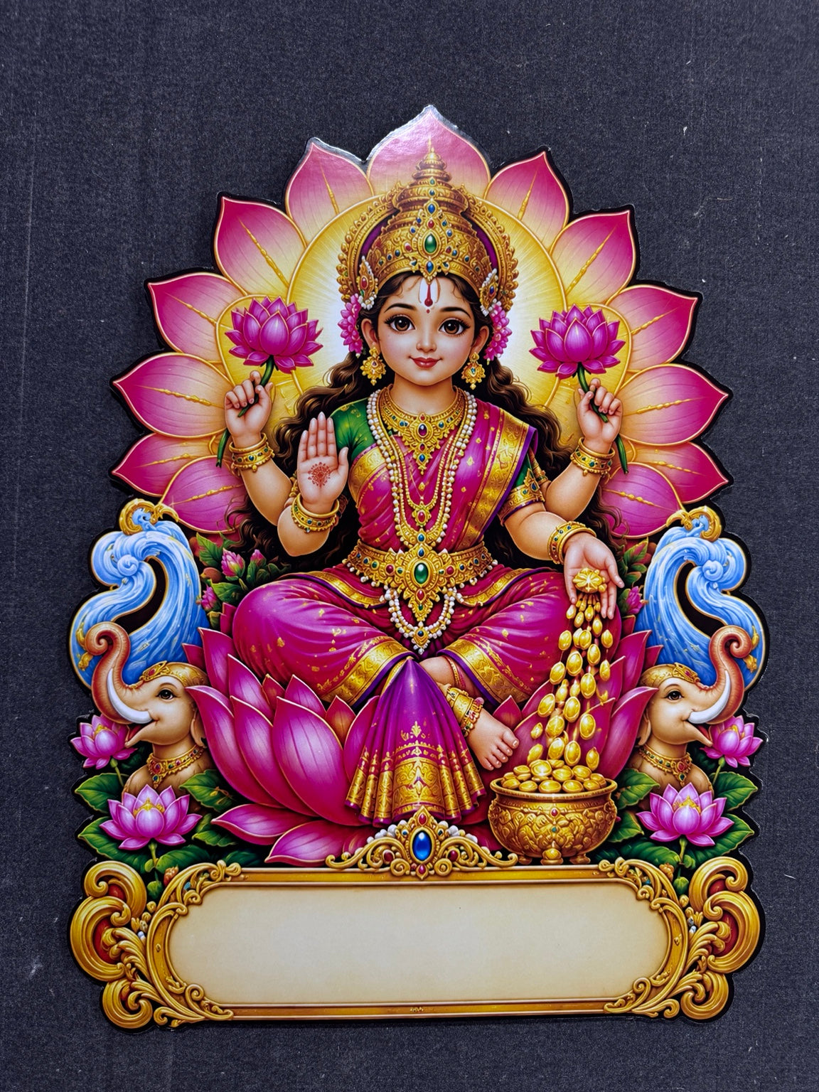 2027 Gajalakshmi die-cut divine calendar by Signature Roses
