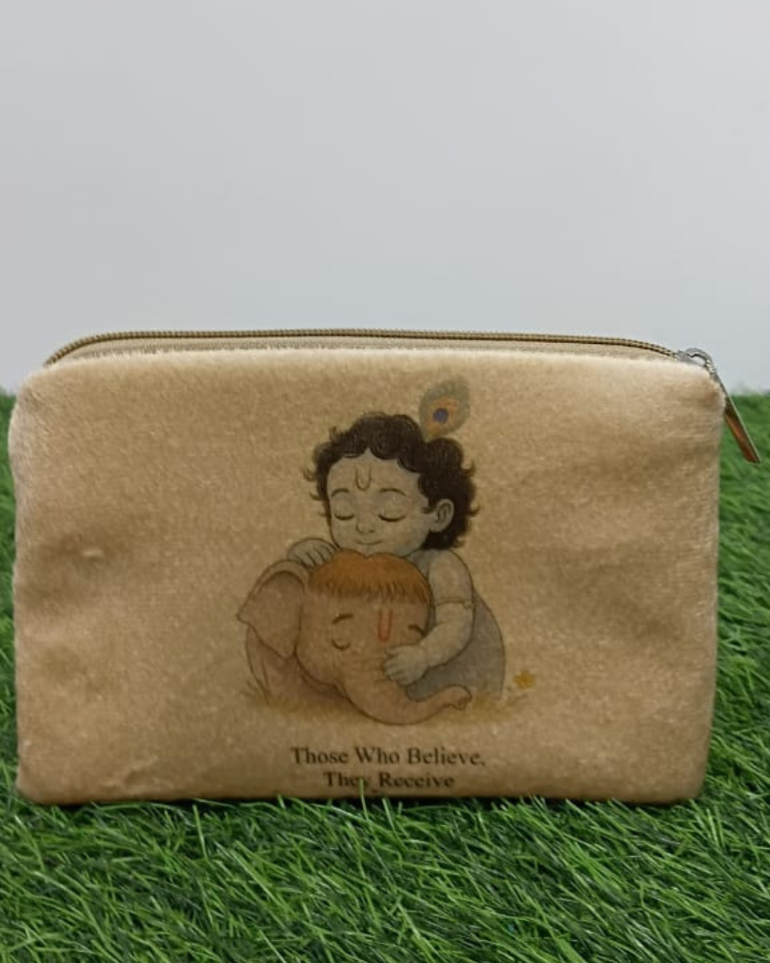 Velvet Printed Pouch