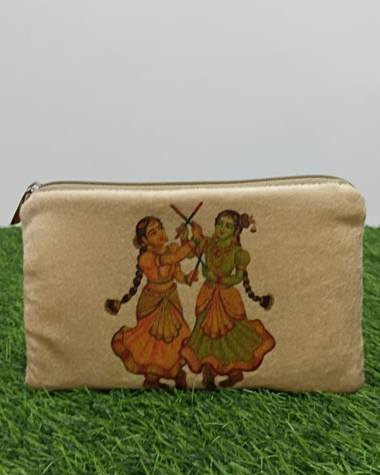 Velvet Printed Pouch