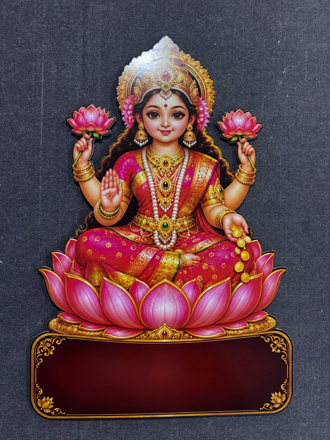 2027 Lakshmi on lotus die-cut divine calendar by Signature Roses