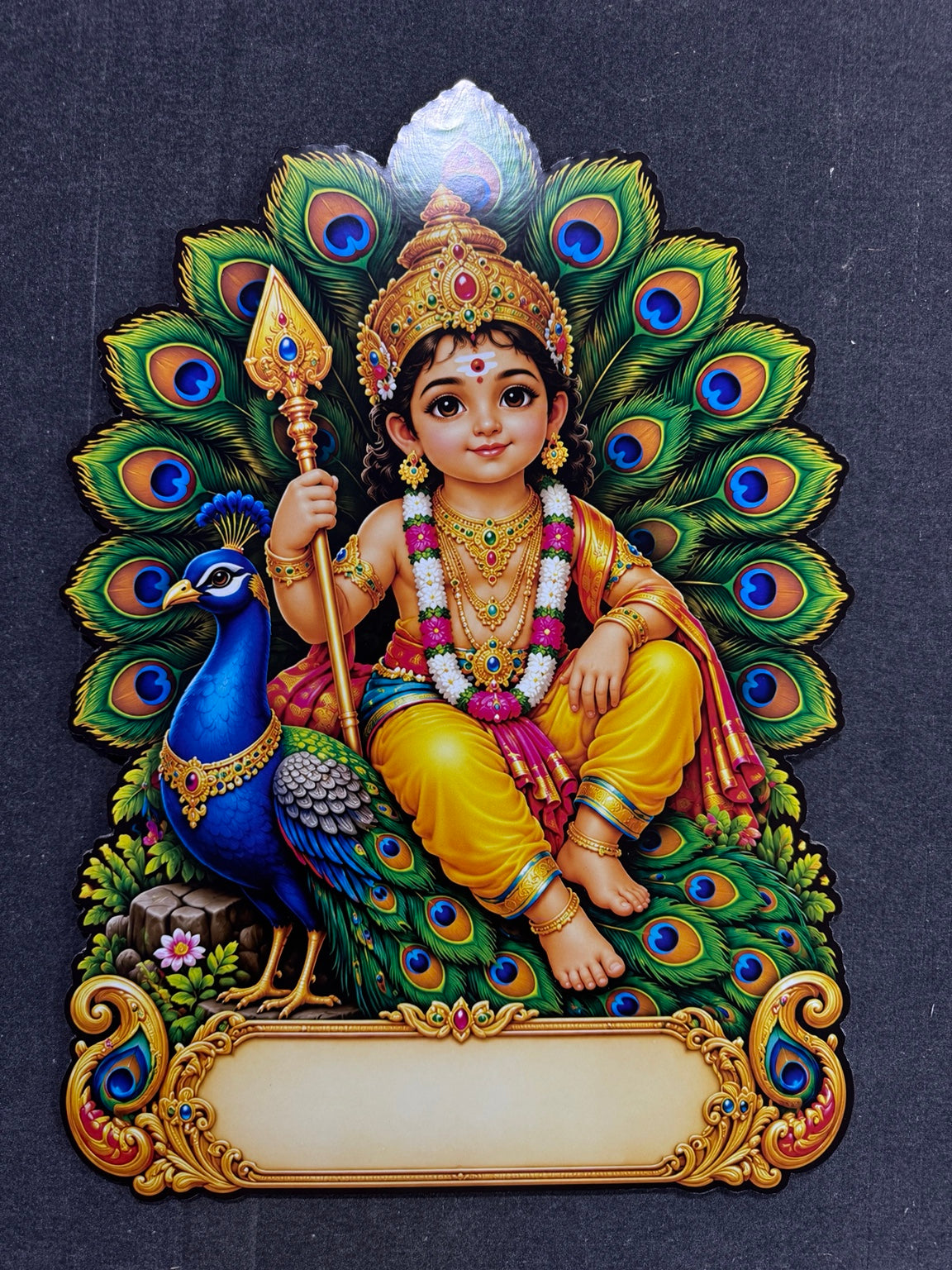 2027 Murugan with peacock die-cut divine calendar by Signature Roses