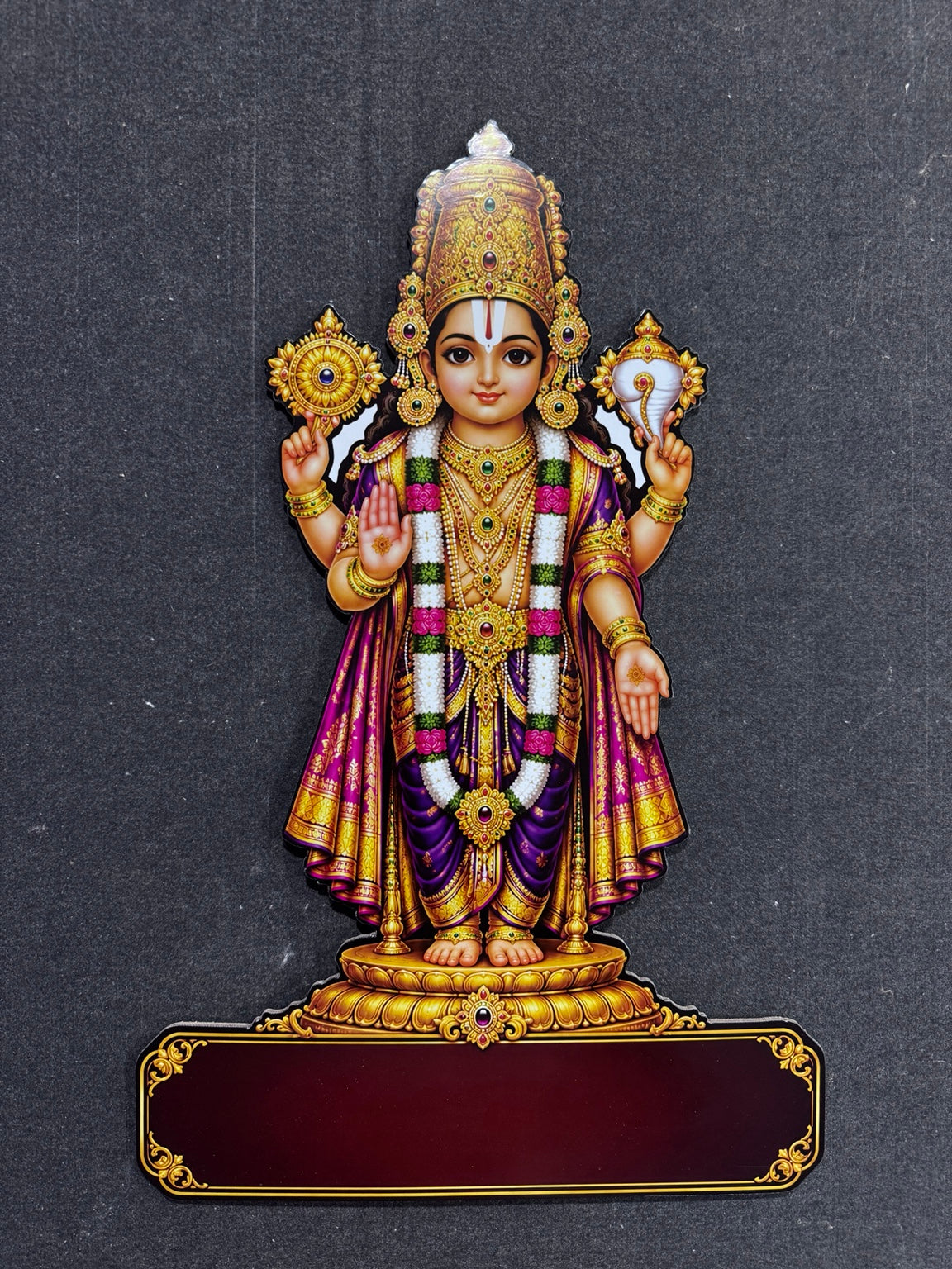 2027 Standing Vishnu die-cut divine calendar by Signature Roses